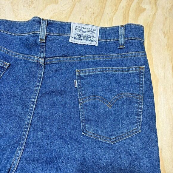 VTG 90s Levis 530 Jeans 42x30* Brown Tab Relaxed Fit Med Wash Flex Denim USA - Picture 2 of 8